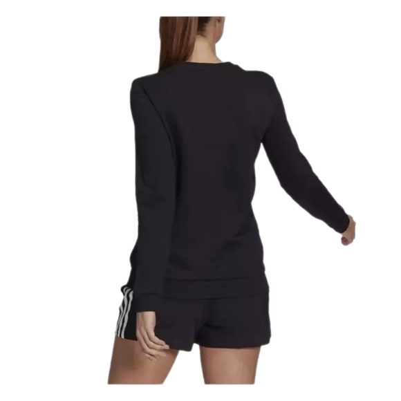 Adidas Women's Multi-Color Logo Long Sleeve Top, Color: Black, Size S - Picture 2 of 3